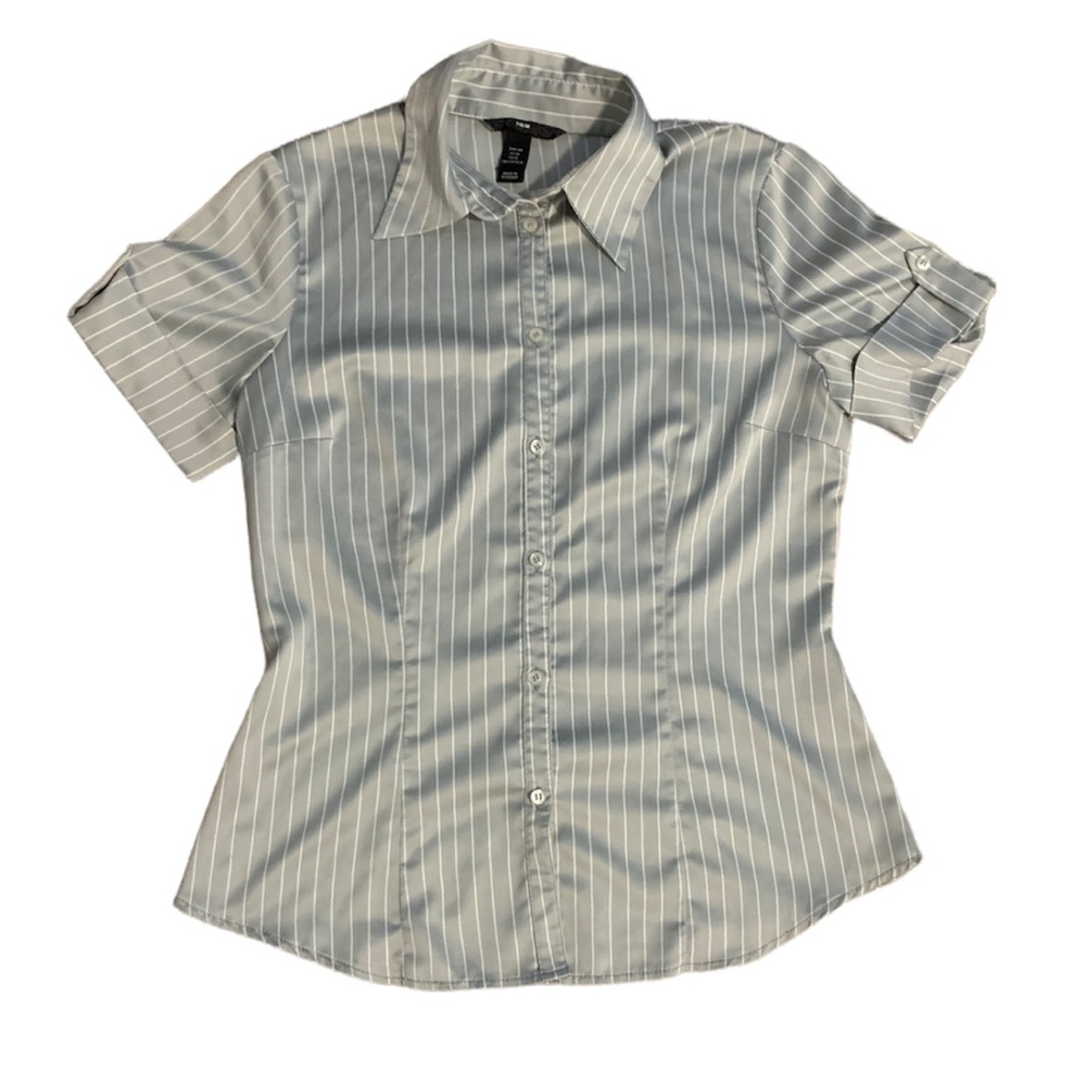 H&M Y2K Silky Button Down Blouse